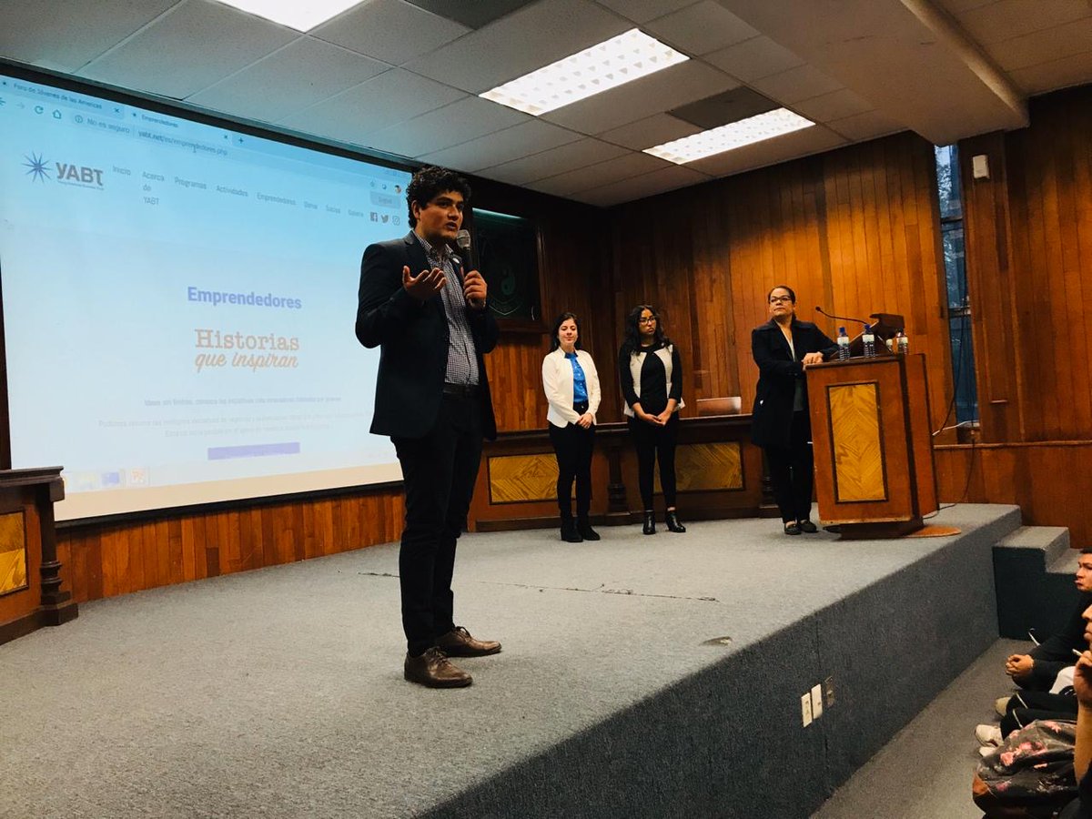 YABTs's tweet photo. Jóvenes líderes representantes del #YABT visitaron la Universidad Autónoma de Querétaro @UAQmx 🇲🇽 para hablar de oportunidades internacionales a la comunidad estudiantil, tales como el #ForoDeJovenes, Misiones #NexLinks, #TICAmericas 2020 y más 👏
#JóvenesEnLaCumbre https://t.co/W9mzquf5gx