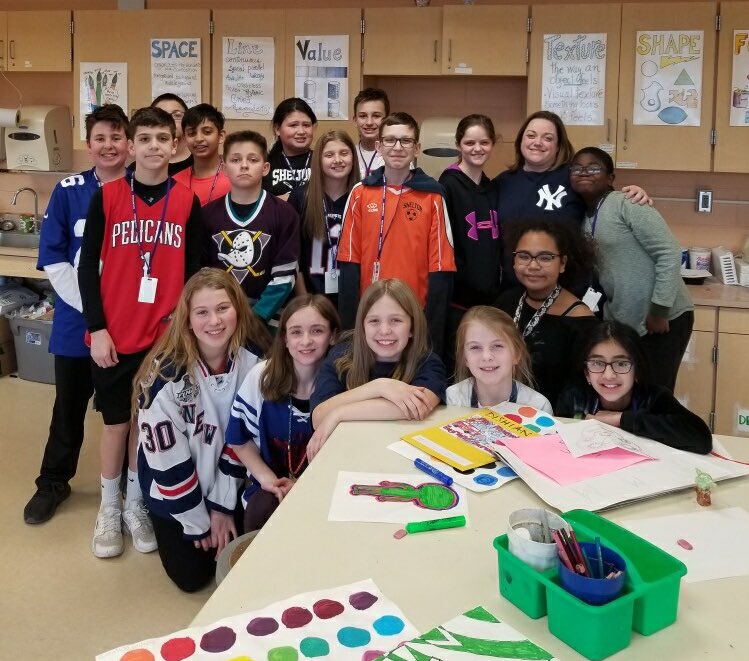 MsDishian's tweet photo. Thank you Mrs. Giordano for another year of amazing art!! We will surly miss you! #nextupmusic https://t.co/txxAQYzTWx