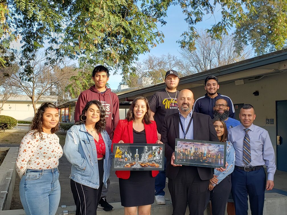 LDNESchools's tweet photo. Board Member Gonez and Interim Superintendent Chait celebrating Sun Valley High School’s trip to the All American Film Festival in NEw York. We are so ecstatic and proud ! @Kelly4LASchools @LASchools @VOCESmagnet https://t.co/skgQ7U4rHZ