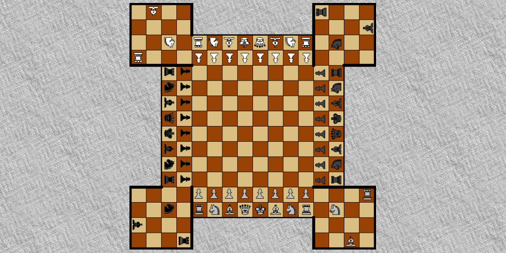 4 Players Chess Board