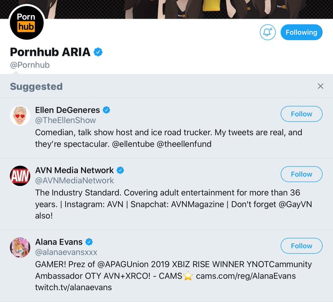 One of them doesn’t fit? #pornhub #Ellen https://t.co/hWfRomPIoT