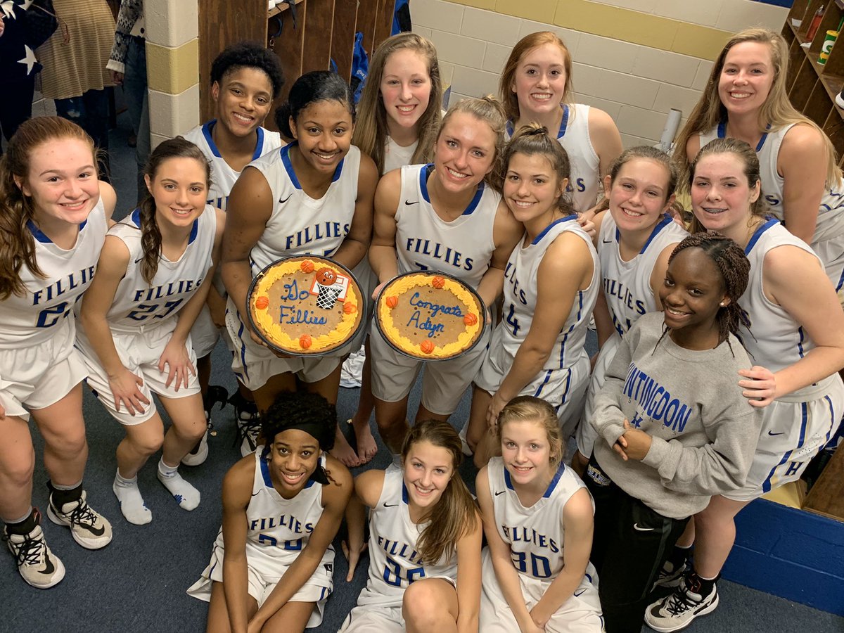 Fillies win 68-19 over Bruceton. 11 different Fillies scored, but none bigger than <a href="/adyns11/">Adyn Swenson</a> scoring her 1,000th point of her career! Congrats Fillies &amp; Adyn! 💙💛💙💛💙💛💙 <a href="/JSWriterMichael/">Michael Odom</a> <a href="/tlownsdale/">Tim Lownsdale</a> @WBBJ7Alex <a href="/bgroom1/">bg</a> <a href="/rphlbush/">Russell</a> <a href="/HHSstangs/">Huntingdon HS</a>