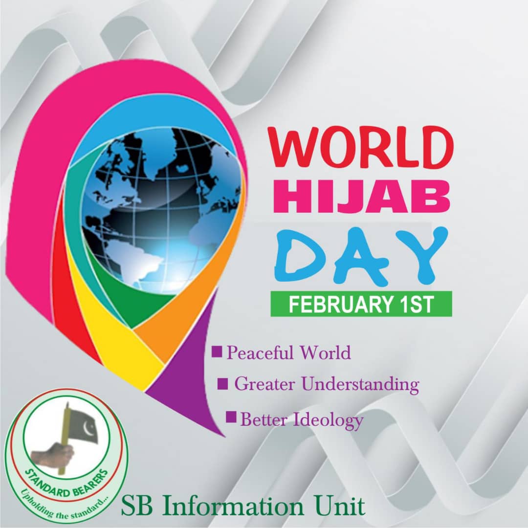 Standar37211014's tweet photo. >>Standard Bearers Islamic Organisation, Akure joins Muslims world over, to commemorate the celebration of World Hijab Day 2020. While doing this, we wish to resonate to the world that hijab is a symbol of excellence and no amount of rejection can stop us from adhering to it.<< https://t.co/yeQ8rFOZ0J