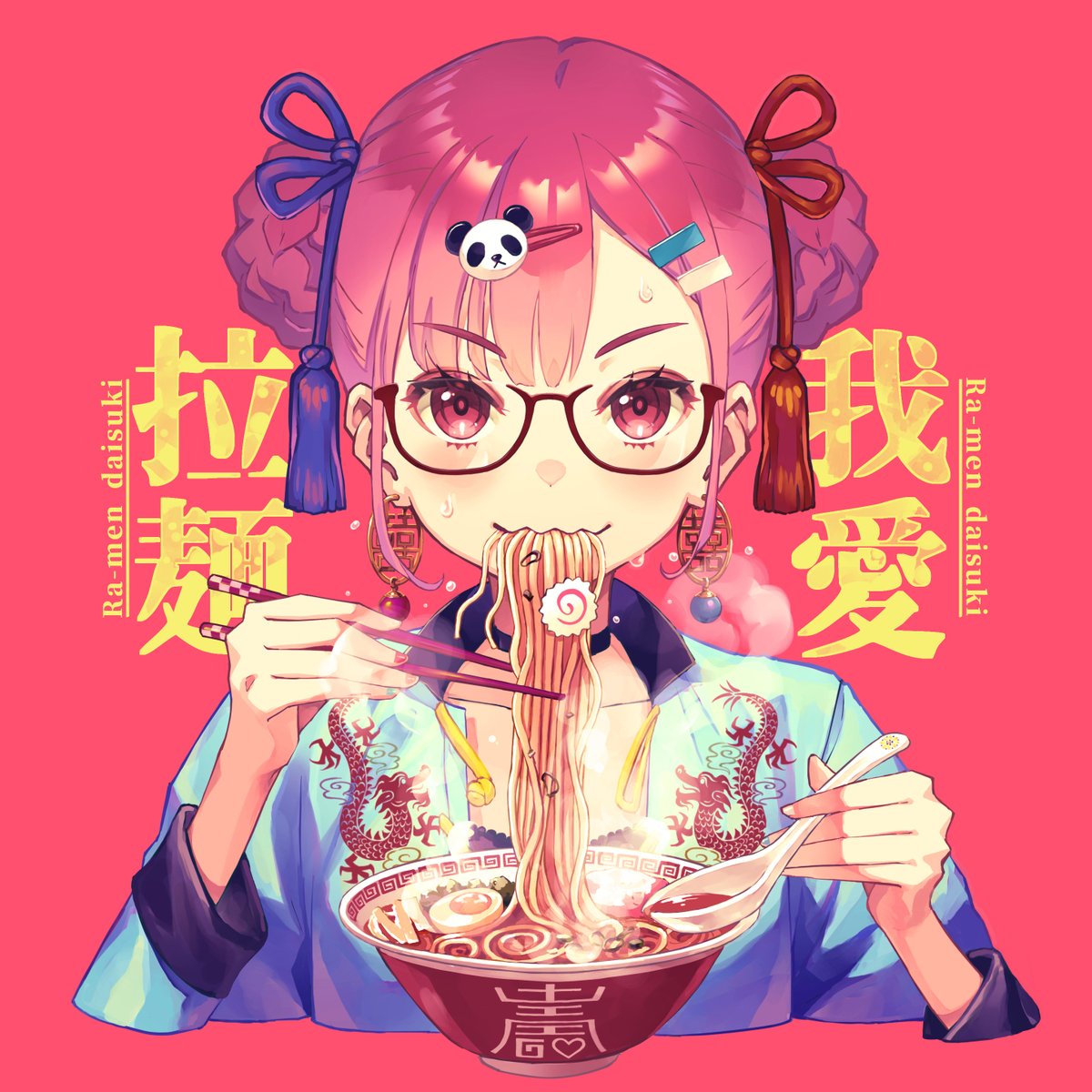 笹木咲 「ラーメン大好き 」|fubukiのイラスト