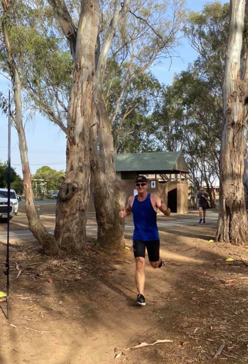thyrafarmer's tweet photo. @RedDirt28 Hot alright, Your young bloke had me today @ parkrun. Still happy with a 22:43. Finished off with a few easy laps of some run/swim in Moama. The swimming was sensational. Bridgewater triathlon tomorrow and the weather is looking a fair bit cooler. 👌#fit4farming @fat_farmers https://t.co/qfXclDwujd