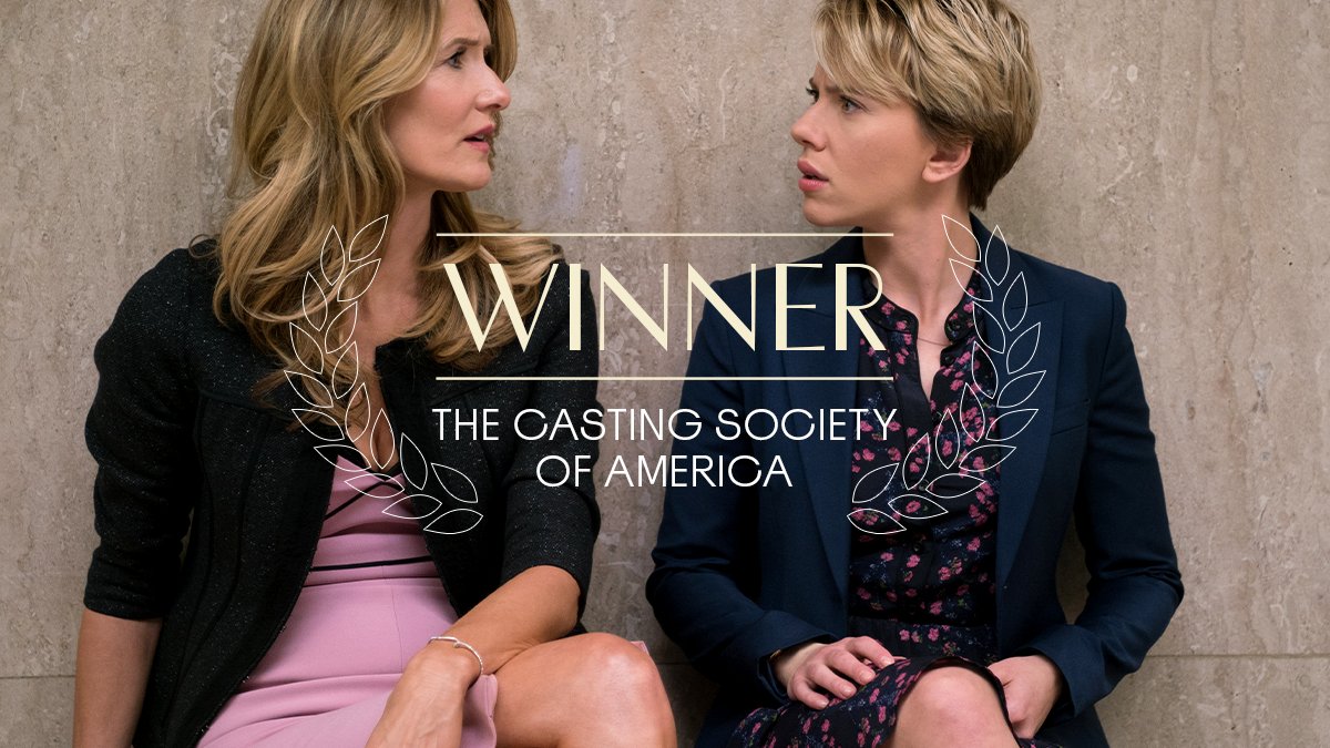 Thank you, Casting Society of America! #MarriageStory is the winner of Best Studio or Independent - Drama at the 35th annual #ArtiosAwards.