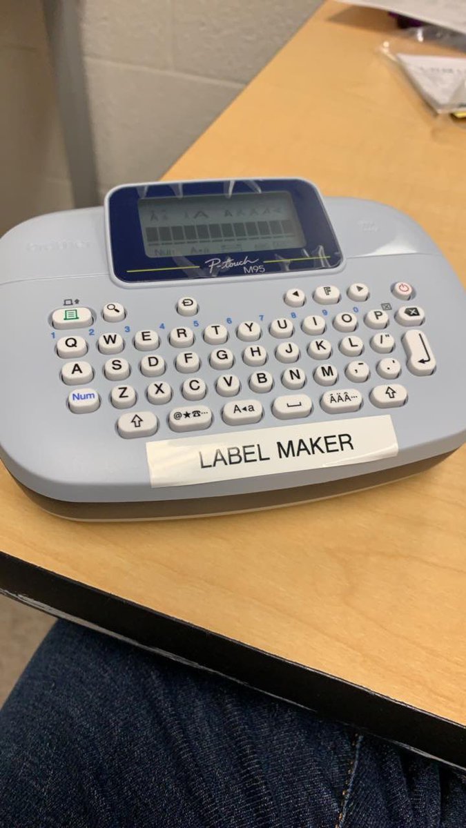 therealmrk27's tweet image. When you buy a labeler for your department, you have to start somewhere. Am I right @thattoddtaylor? #labeleverything