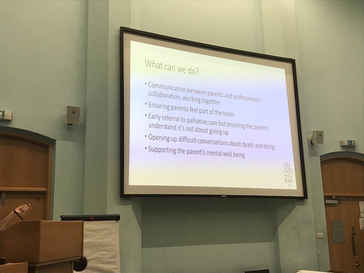 BCHCMICTEAM's tweet photo. A parents perspective by @stephnimmo 
What can we do to improve &amp; succeed?
1. Communication- parents &amp; professionals, working together 
2. Parents part of them team’
3. Early referrals
4. Palliative Care,not giving up
4. Support parents mental wellbeing   
#CoLab20 #CMiC https://t.co/ZYshaIsBiy