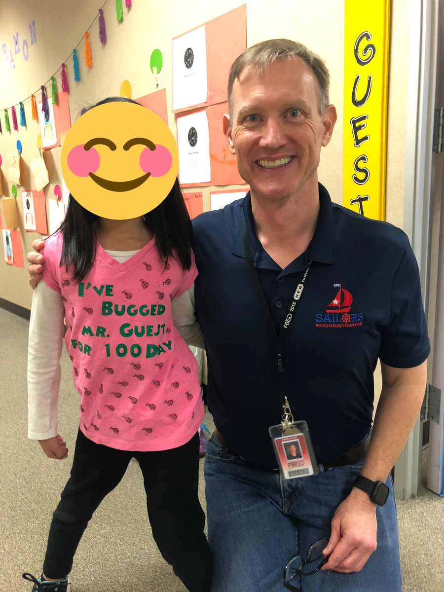 MrsNguyenWin's tweet photo. Happy 100th Day of School! The reason why my child loves school. @APE_Sailors https://t.co/11UWh2Mqvi