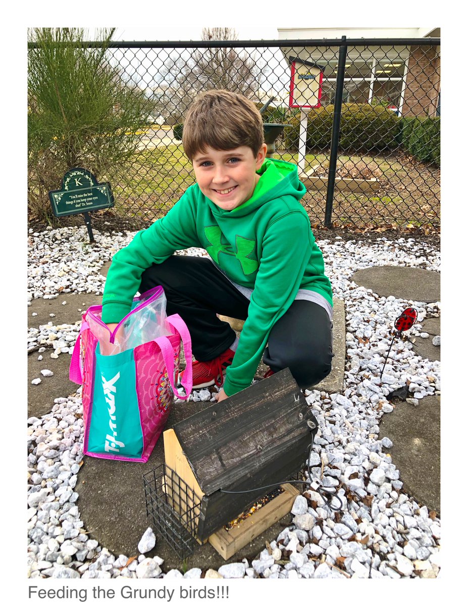 Feeding our Grundy birds! 🦅 #GrundyGreatness