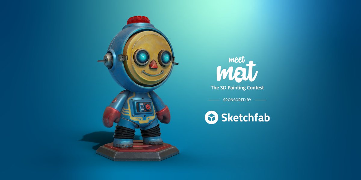 Substance3D's tweet image. We would like to thank our friends @Sketchfab who are sponsoring the #MeetMAT2 Community Award: You have until February 11th to upload your entry to Sketchfab with the #MeetMAT2 hashtag and the get maximum of likes from the community 😎 -magazine.substance3d.com/contest/meet-m…