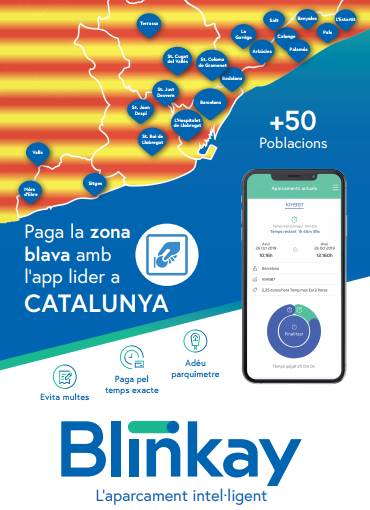Aquí un ejemplo de los folletos de la app para aparcar en #Madrid y #Barcelona, de la que hablan en socialetic.com/blinkay-la-com…