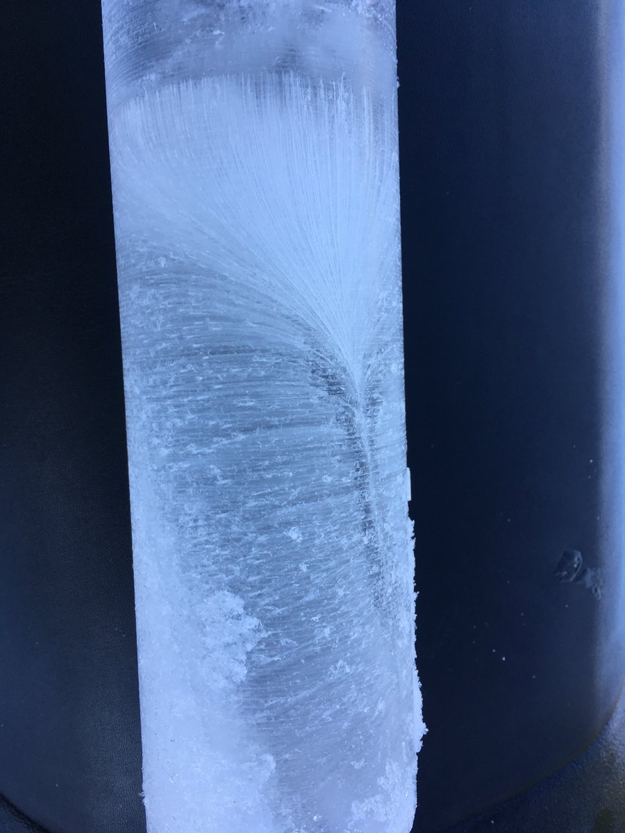 I THINK fractures and melt-pathways that keep refreezing?  