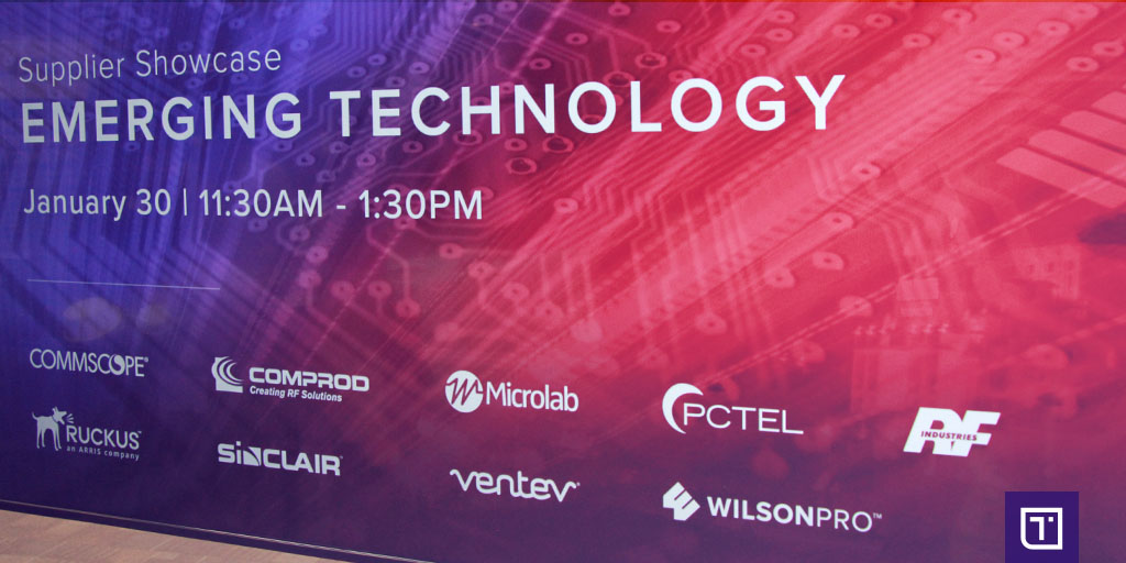 TesscoTech's tweet photo. Check out a couple pictures from our most recent Emerging Technology Supplier Showcase. A huge thanks to everyone who came out, can't wait to do it again! Pictured: @WilsonProAmps @VentevInfra
#EmergingShowcase #Tessco #Innovation #Technology https://t.co/8CZHm61L5f