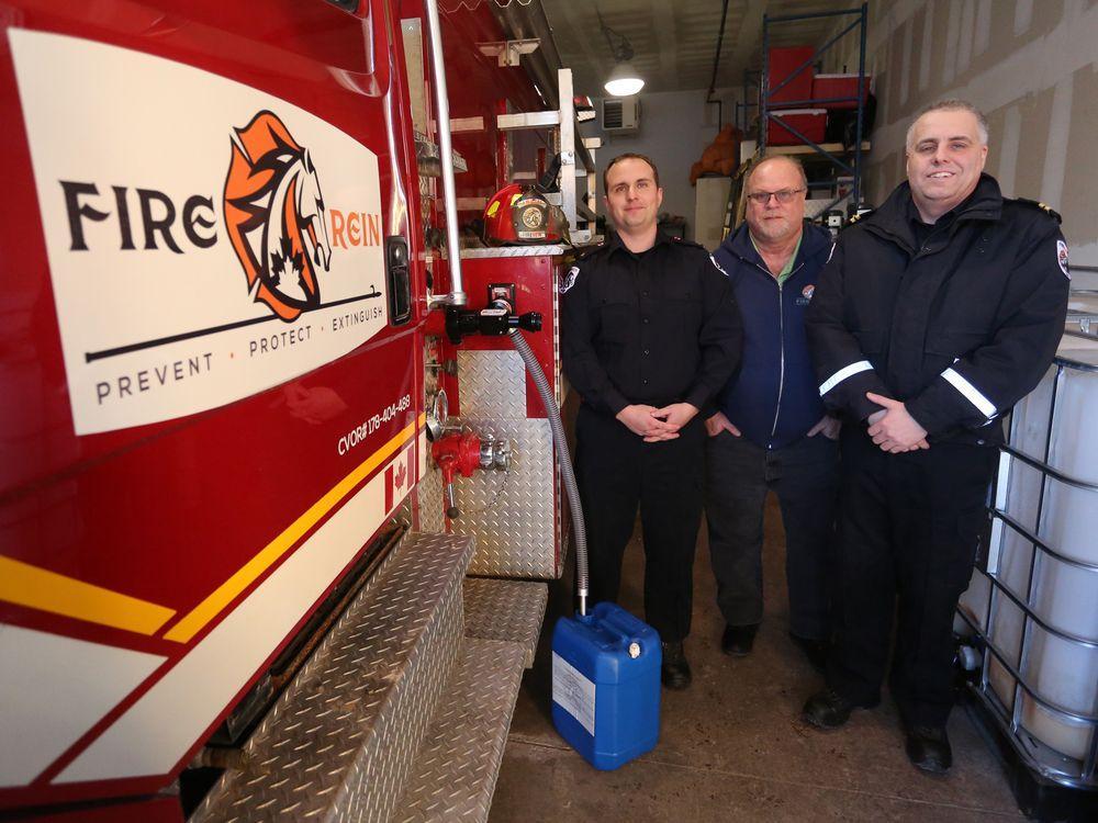 WhigStandard's tweet photo. Napanee company says its fire suppressant a game-changer https://t.co/MqwncjMfod https://t.co/iMDK3Immv1