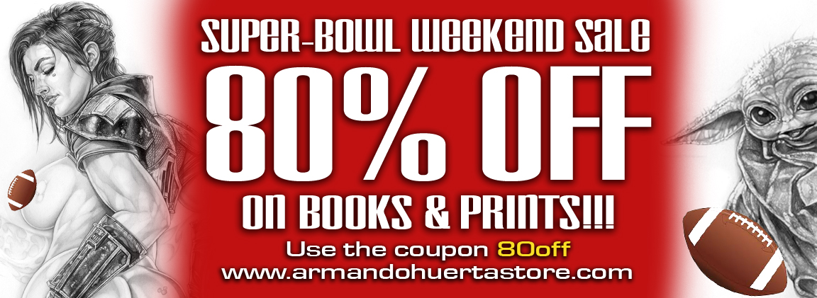Super-Bowl Weekend Sale! Prints and books are 80% OFF, use the coupon 80off 🏈 armando-huerta.com