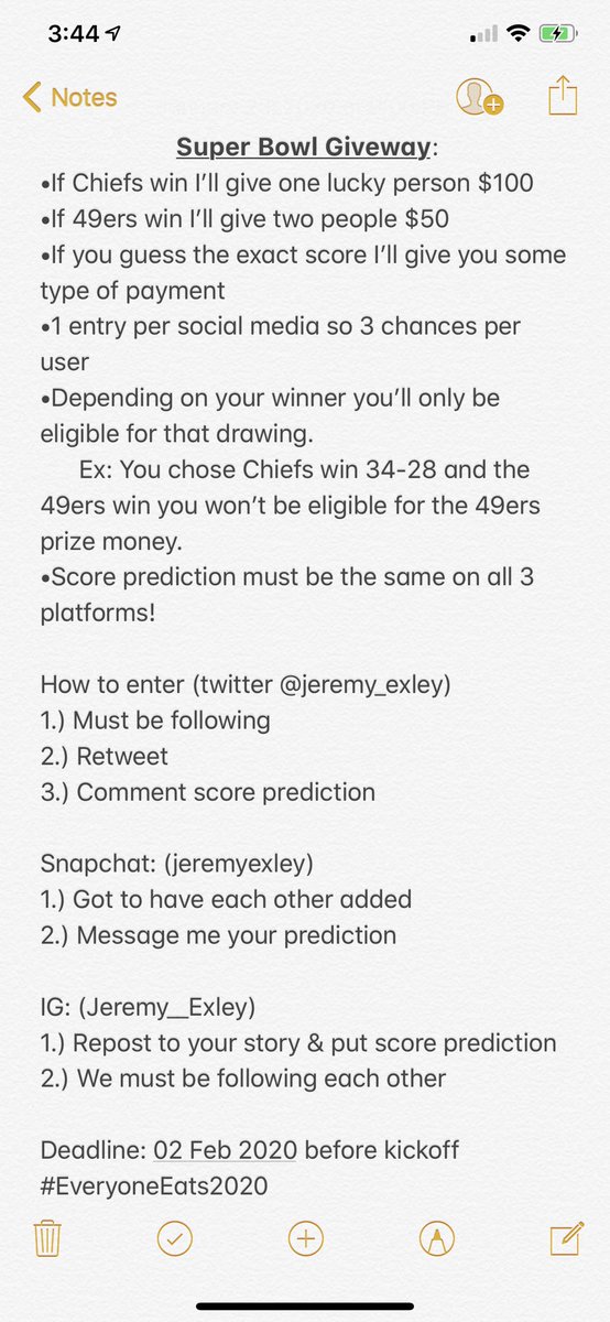 Jeremy_Exley's tweet photo. You need FREE MONEY? Here’s your opportunity to seize it! Good luck! Winner will either be announced Sunday/Monday depending how I feel. https://t.co/pb5jSSxaTG