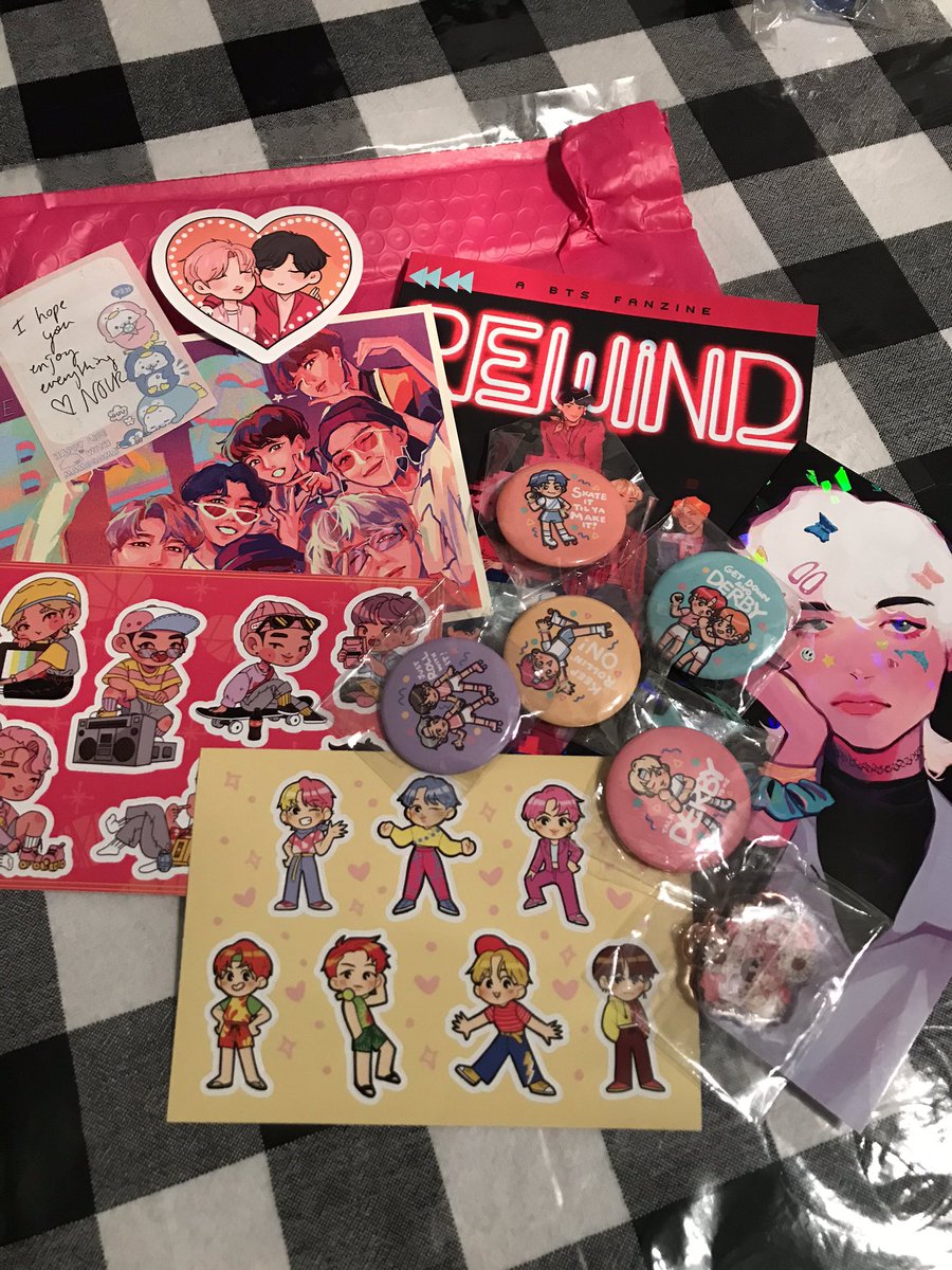 <a href="/RetroZineBTS/">Rewind Vol II: restarting</a> and <a href="/nochujikook/">nour 🇵🇸🇵🇸🇵🇸</a> thank you so so much for this amazing giveaway. I am beyond happy and I get to share it with my two favorite people (my daughter and my brother).
