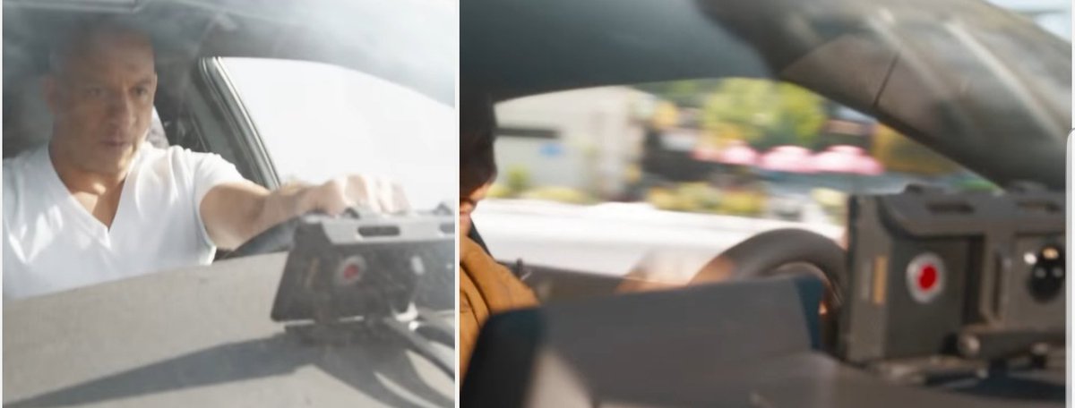 TheRealJooks's tweet photo. I geeked out when I saw the @RED_Cinema #hydrogenone phones on the dash of the #dodgecharger and the #toyotasupra in the #F9 trailer https://t.co/3nNBqrKzfv