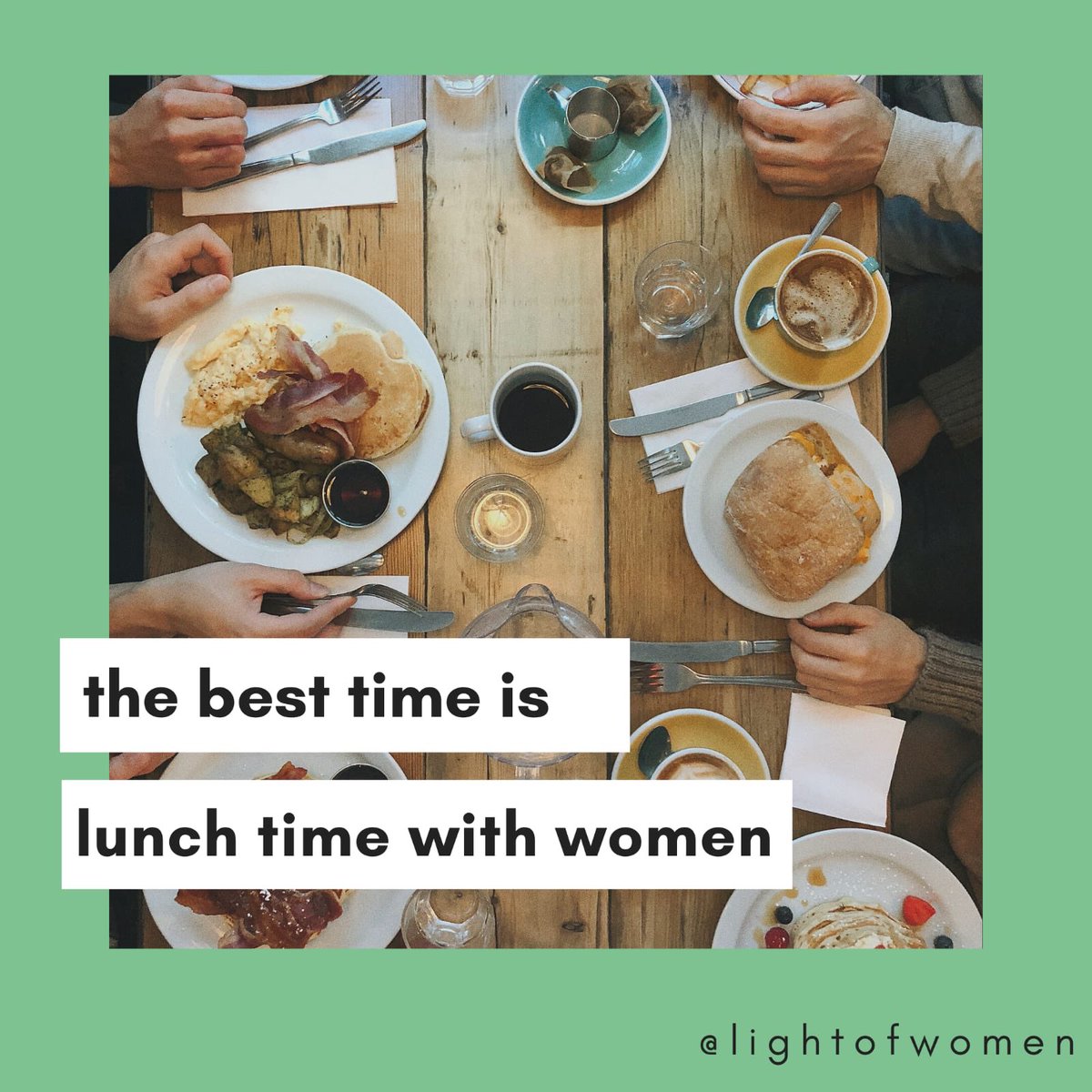 LightofWomen's tweet photo. Today, lunch with ladies, why not? https://t.co/GFiS87JbwK