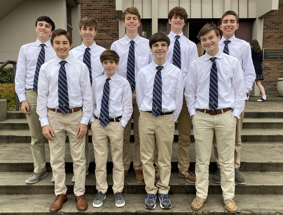SPSWolfpack's tweet photo. Students throughout the @archdioceseofno gathered today at St. Catherine of Sienna to celebrate mass with Archbishop Aymond for Catholic Schools Week. We believe, we pray. @wolfnationsps #FaithInThePresenceOfGod #RespectForAllPersons (Photo Jeff Ramon) https://t.co/GT1X7jDn5z