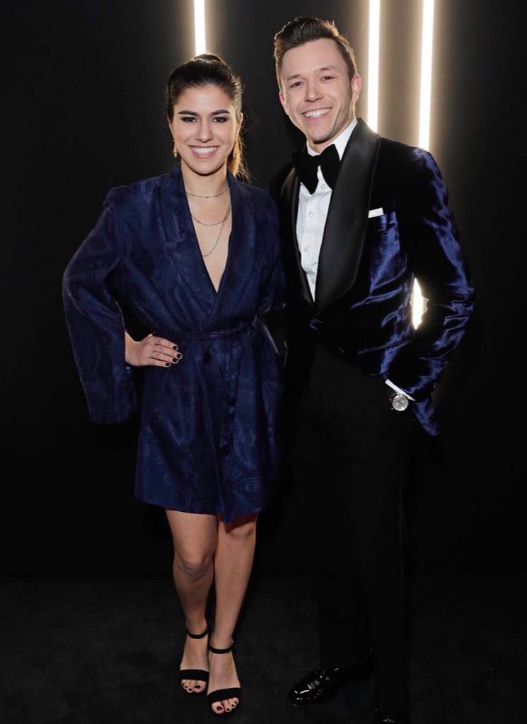 At the @alfreddunhill @BritishGQ pre-@BAFTA party with @OfficialJassa on Wednesday! Huge thank you to @sarankohlilabel for the power robe 💪🏽🔹 

#EEBAFTAs  #bothnothalf