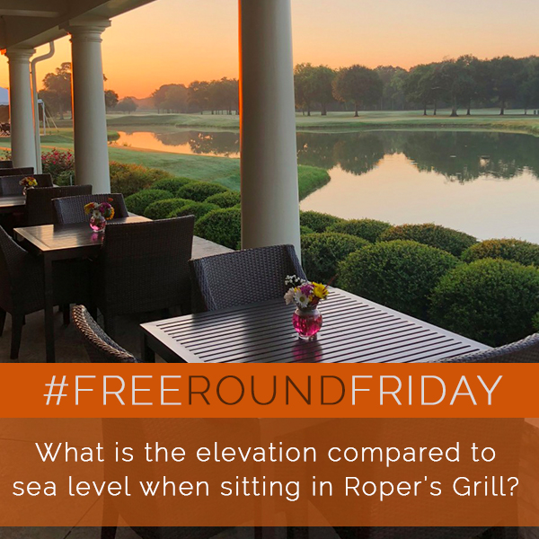 We’re excited for this week’s #FreeRoundFriday! 🙌 First correct/closest answer wins lunch for 2 at Roper’s Grill.

Congratulations to Tom ONeill, our winner last week! Our average party size for the Spring/Summer Social Banquets this 2020 is 146. Tom guessed closest with 147!