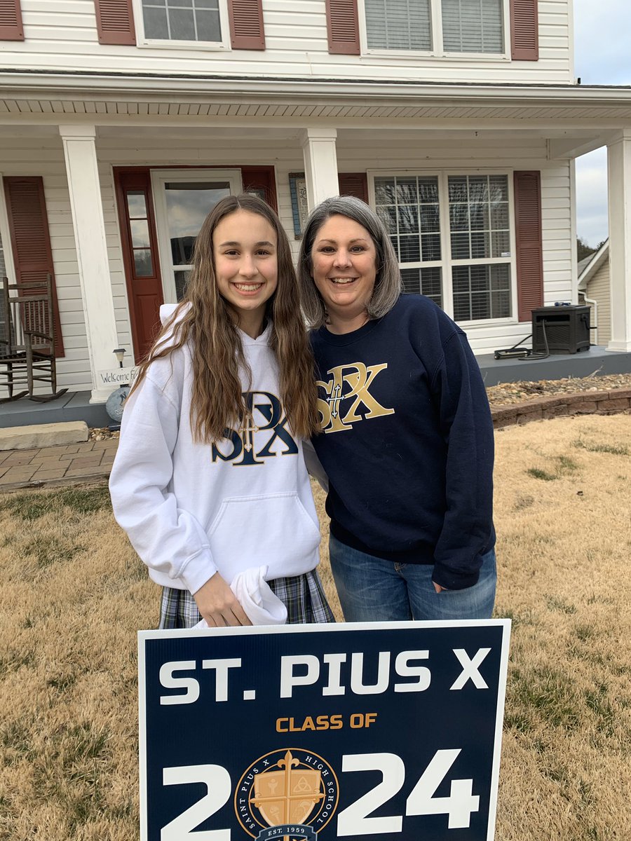 StPXPrincipal's tweet photo. So honored to welcome my daughter to the class of 2024! #StPXLancers https://t.co/tZIjSxacl6