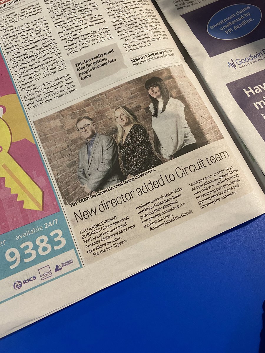 circuitelectric's tweet photo. Today we feature in the @HXCourier 
This is the serious photo... the others not so much. 

How serious do you take yourself at work? 
Very serious, as you can tell! https://t.co/iV71LbLuye
