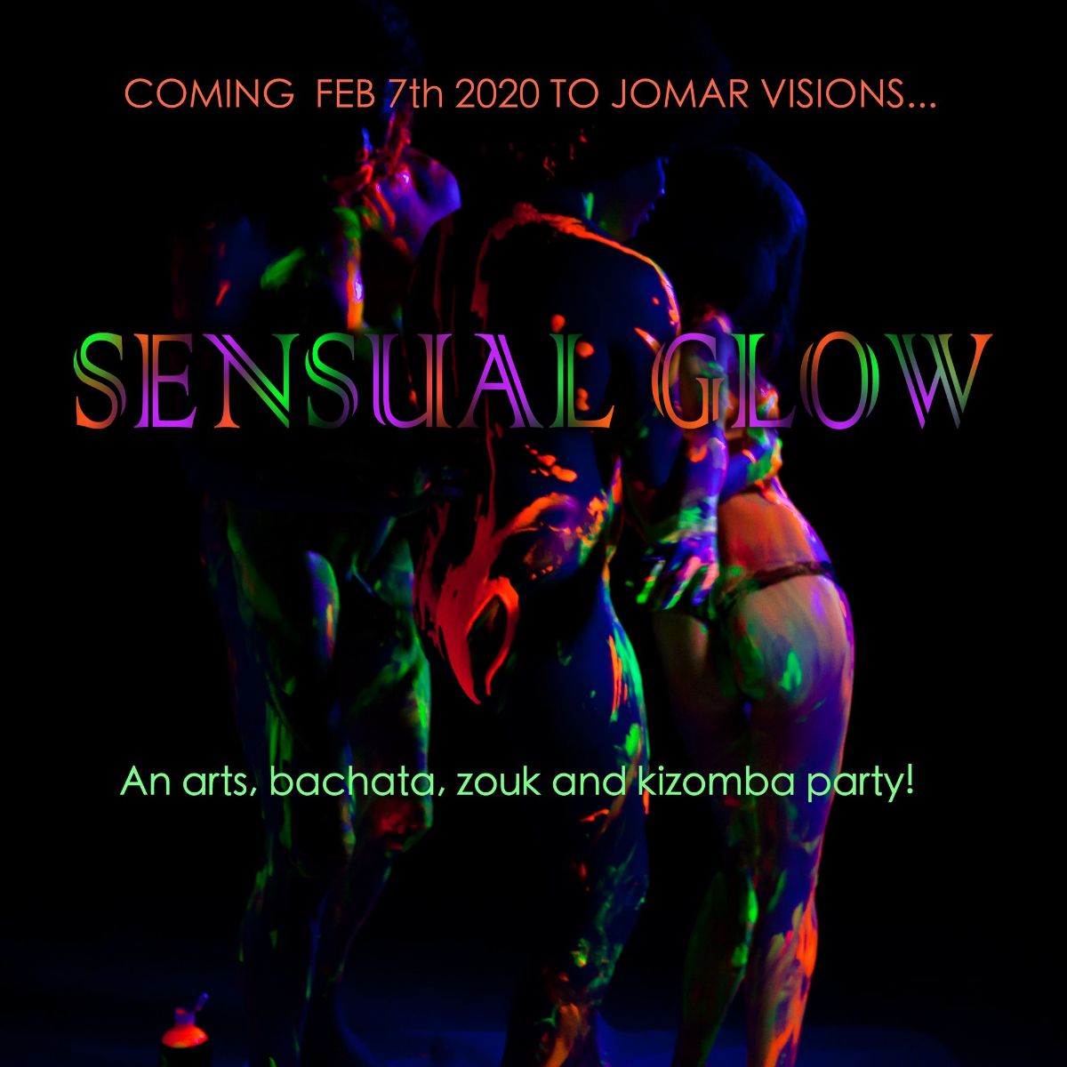 JoMarVisions's tweet photo. "Sensual Glow": An arts, bachata, zouk and kizomba party!  - https://t.co/Oi52iuNRT5 https://t.co/wnt4sYYiJN