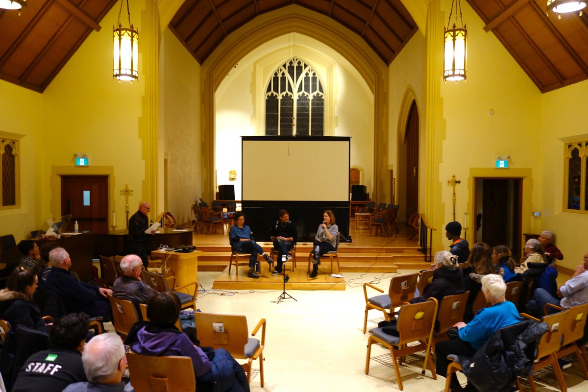 Wednesday's screening of @BlueRosesDoc at First United Church was a success that stirred up a lots of lively discussion about the issues raised in the film long after the panel discussion came to a close.