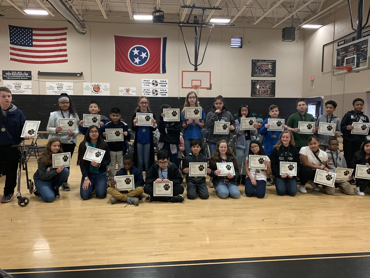 HGHillCounselor's tweet photo. First Semester Awards in the books✔️✔️✔️SEL and acadmeic awards were given and honorees &amp; families shared a special reception! We love our @HGHillMiddle kids! @MNPScounselors @DrCarrieJones @DrWilliams711 @CommAchieves @MNPS_SEL https://t.co/PgeT6mvBU4