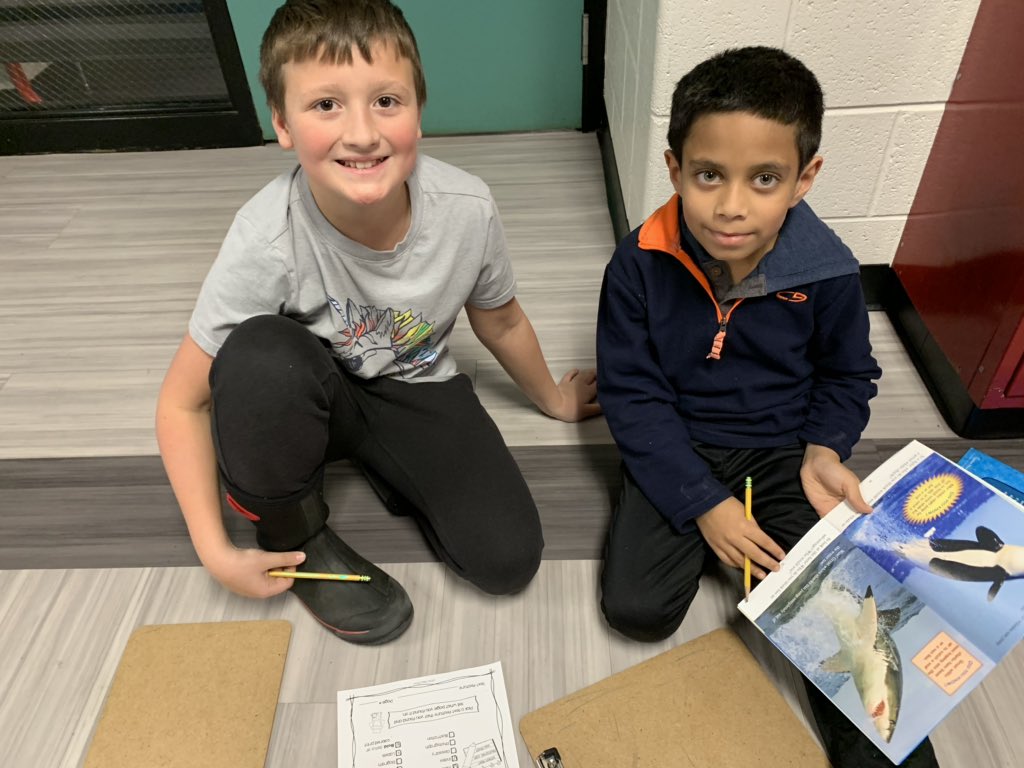 Going on a text feature scavenger hunt with our reading buddies <a href="/mrsweakland/">Weaklands SUPER Kids</a> #TeamworkMakesTheDreamWork