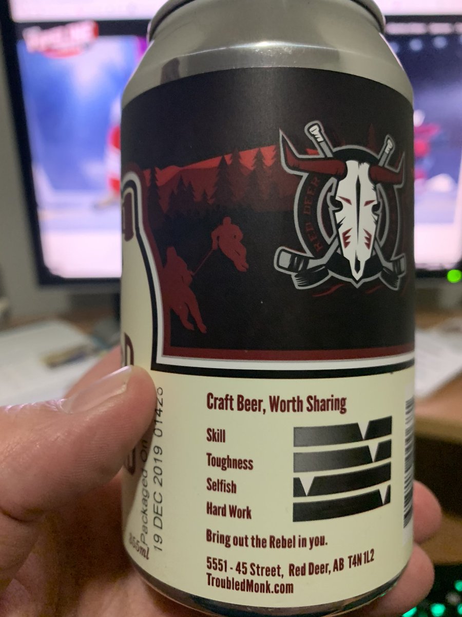 Love the description on the can for <a href="/TroubledMonk/">Troubled Monk</a>’s Rebels Red.  Well done! 😉