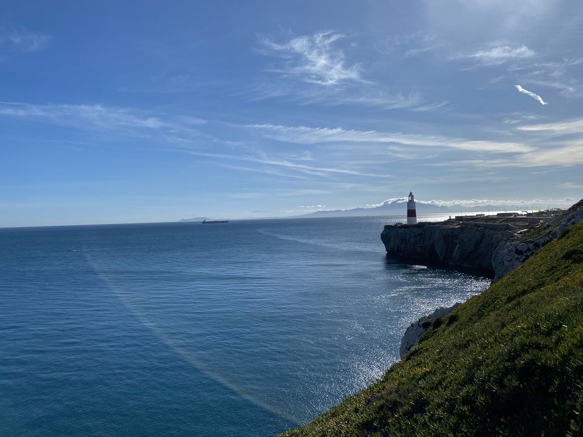 As we leave the European Union tonight an iconic view of #europapoint my favourite spot of our beloved nation. We are ready for the difficult challenges ahead