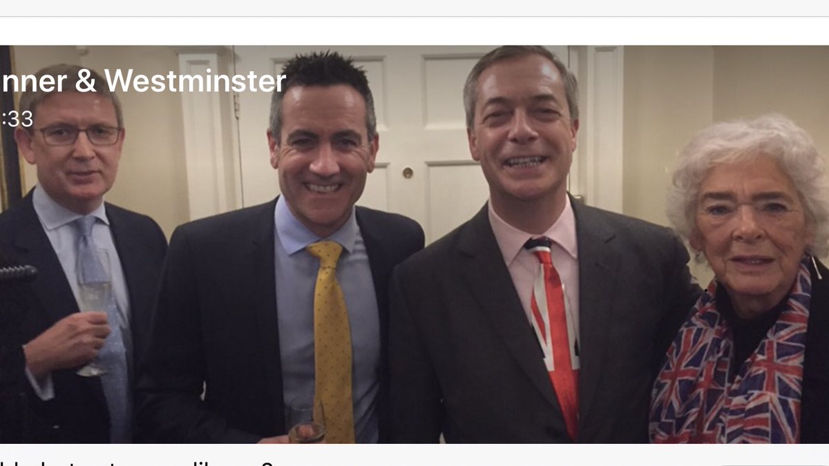 Fantastic to be #celebrating #Brexit with the main guy #onward #England #letsgo 🇬🇧🍾👍