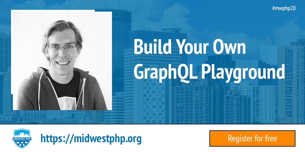 midwestphp's tweet photo. Hey #PHP #Developers make sure to join us at #MWPHP20 for @davidkanen's talk to learn about how to get started setting up your own GraphQL server, how to implement essential features and so much more!!! #GraphQL #APIs https://t.co/Ru2pc8Pxzv https://t.co/TXzG5zeSsw