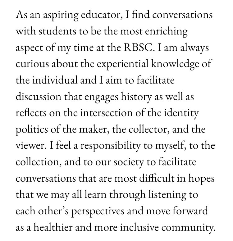 juliannestopper's tweet photo. my staff statement for the roger brown study collection https://t.co/tbzh0s5DvV