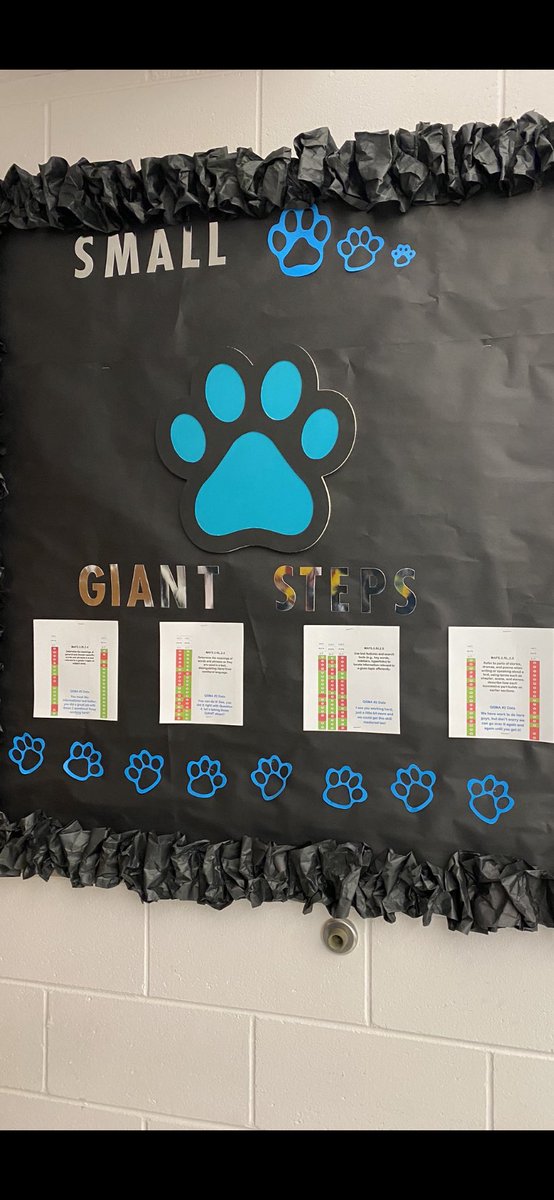OSEPanthers's tweet photo. Mrs. Long uses our school motto on her data board. It’s all about growth! #smallpawstakegiantsteps @KinardsConnect1 @drheidi2007 @Grantham_Greats @tsclong https://t.co/hxqEEsHP39