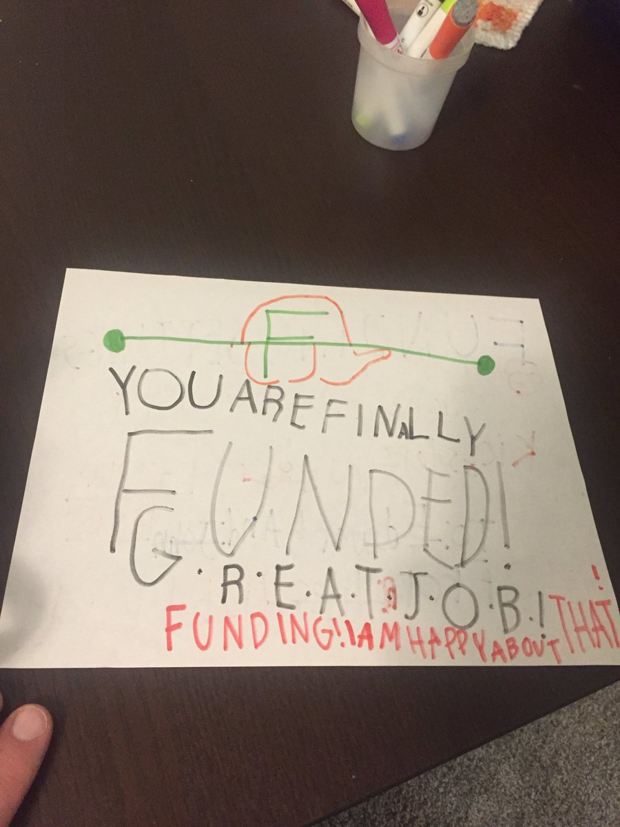 Prohi_Game's tweet photo. My five-year-old wanted to let us know how excited she was about Prohibitionists funding. 

Stay safe out there, Prohdishaniss. https://t.co/yWiGvpqqjh