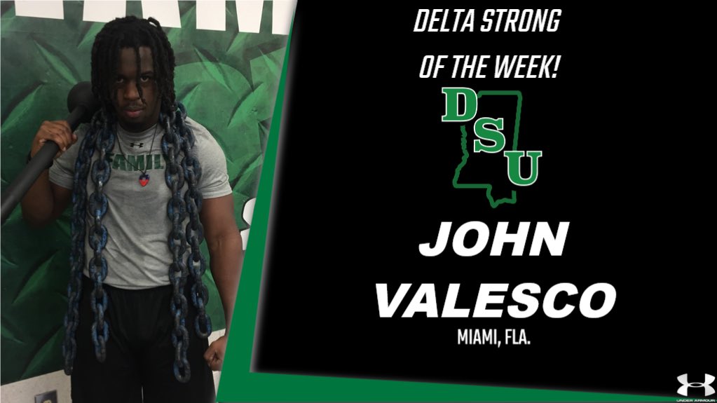 DeltaStateSTC's tweet image. Congratulations to John Valesco and Oakley Coleman for earning Delta Strong on the Week honors! #Deltastrong  @CoachToddCooley @DeltaStateFB