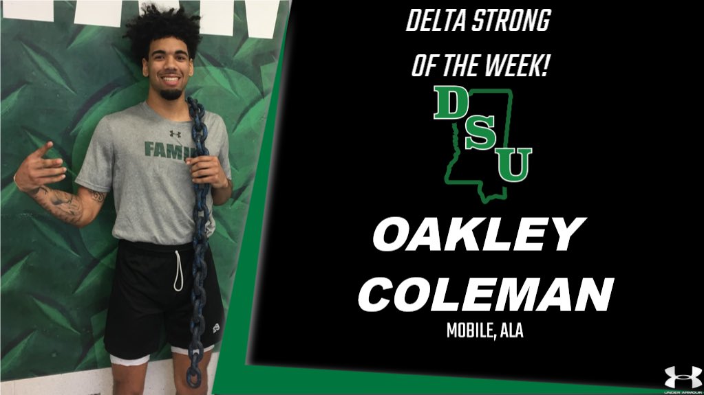 DeltaStateSTC's tweet image. Congratulations to John Valesco and Oakley Coleman for earning Delta Strong on the Week honors! #Deltastrong  @CoachToddCooley @DeltaStateFB