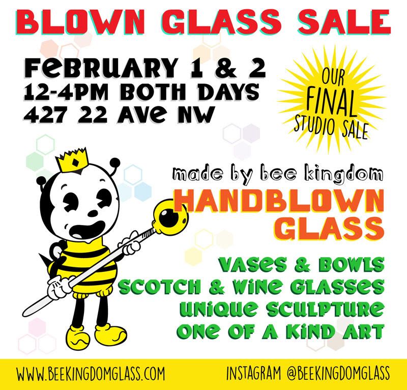 A graphic for the Bee Kingdom Studio Closure Final Sale