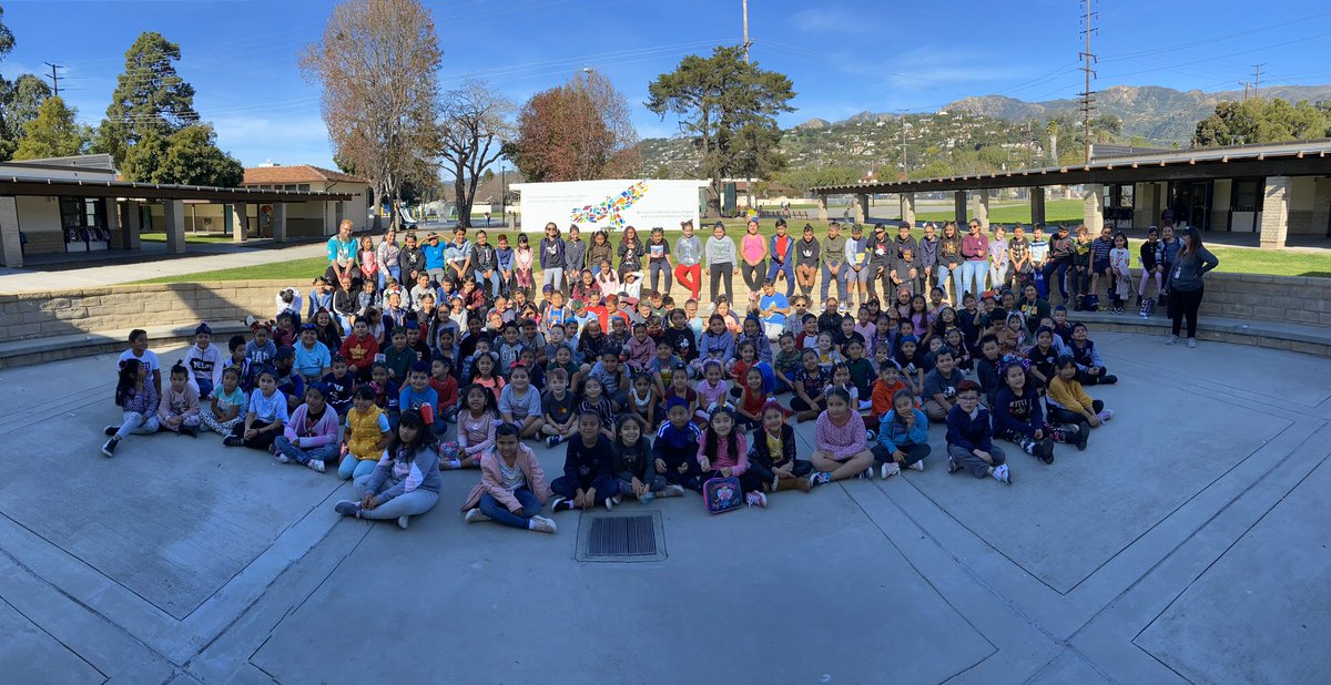 watchussoar's tweet photo. It’s 100th Day of School, Crazy Hair Day and Sixth Grade versus Staff Super Bowl! https://t.co/MvKUfq5TCo