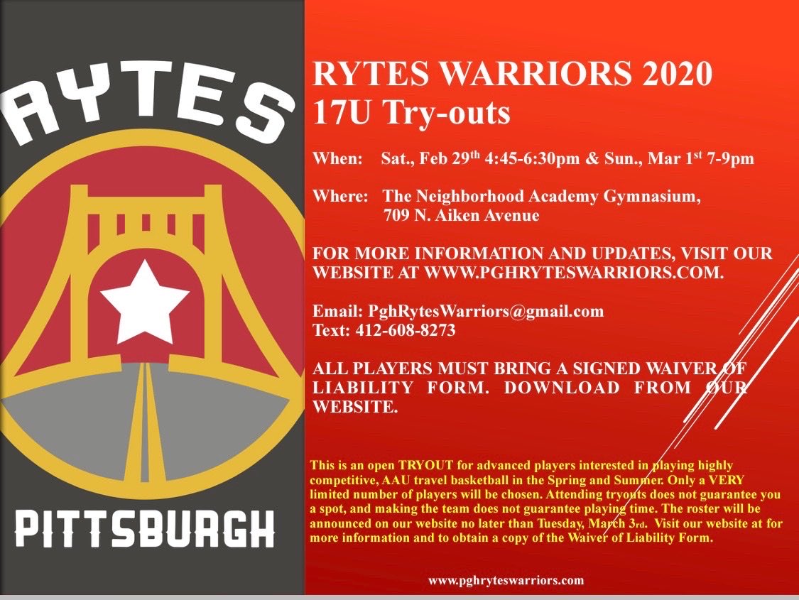 RYTES Warriors (@rytes_pgh) on Twitter photo 
