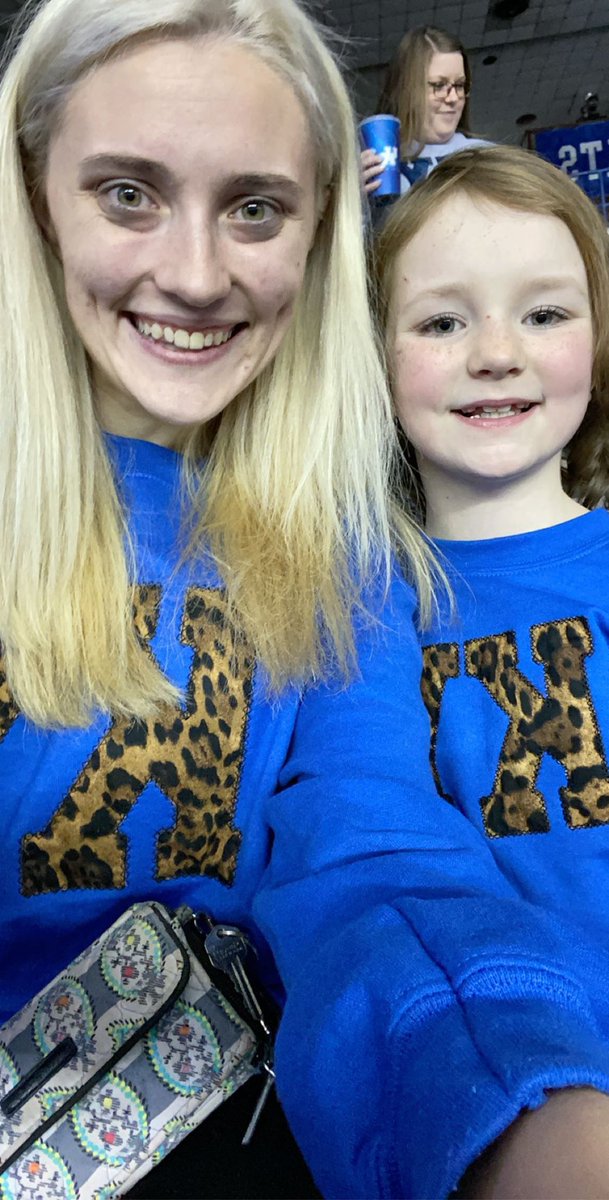 Tam_Brown20's tweet photo. We are Super excited to watch some Wildcats Gymnastics! 💙💙 #WeAreUK @UKGymnastics https://t.co/XYRpQWkGYM