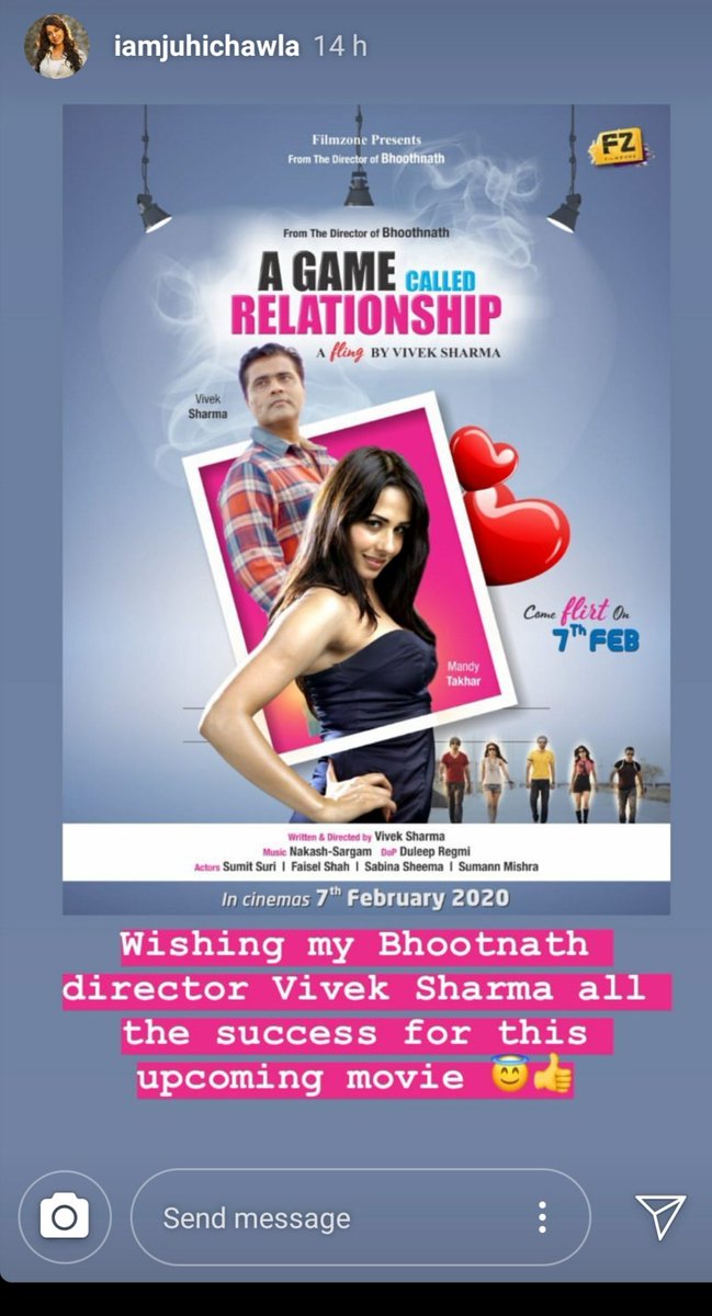 MainVivekSharma's tweet photo. Thanku Juhi ma @iam_juhi for your love and blessings. 💐💐
14th Feb 2020 #AGameCalledRelationship 
#ThisValentines https://t.co/fbWkkTHnef