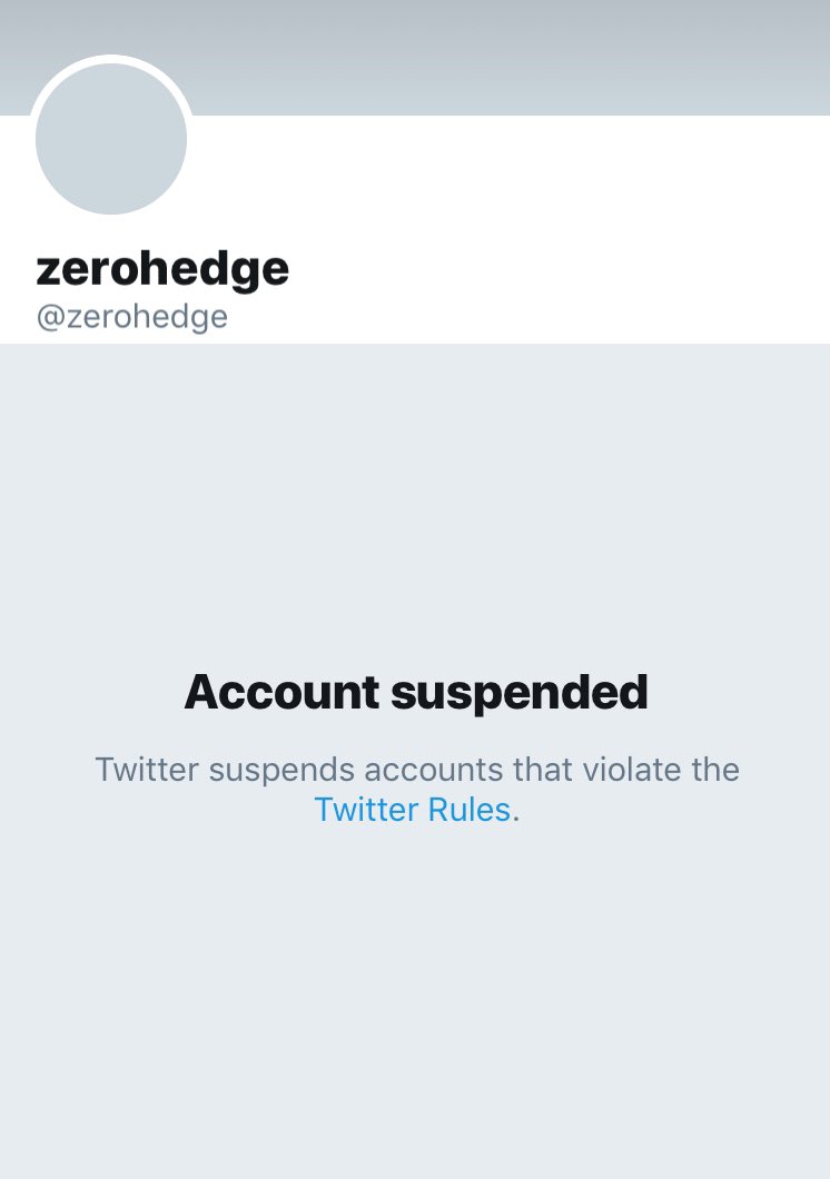 LibertyBlitz's tweet image. Whoa.
Zerohedge suspended from Twitter.
#FreeTyler