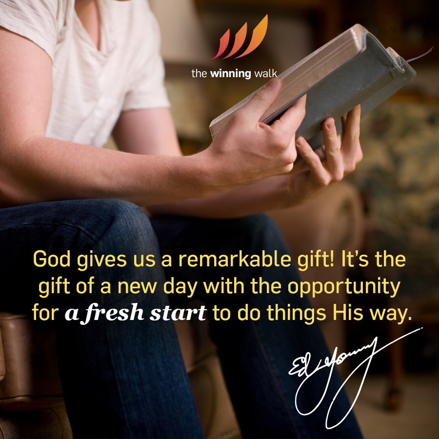 Begin your gift of a new day with prayer and God’s Word. It will help you set your heart on the Lord and His plan for your day. Guard that time. #QuietTime #Devotion