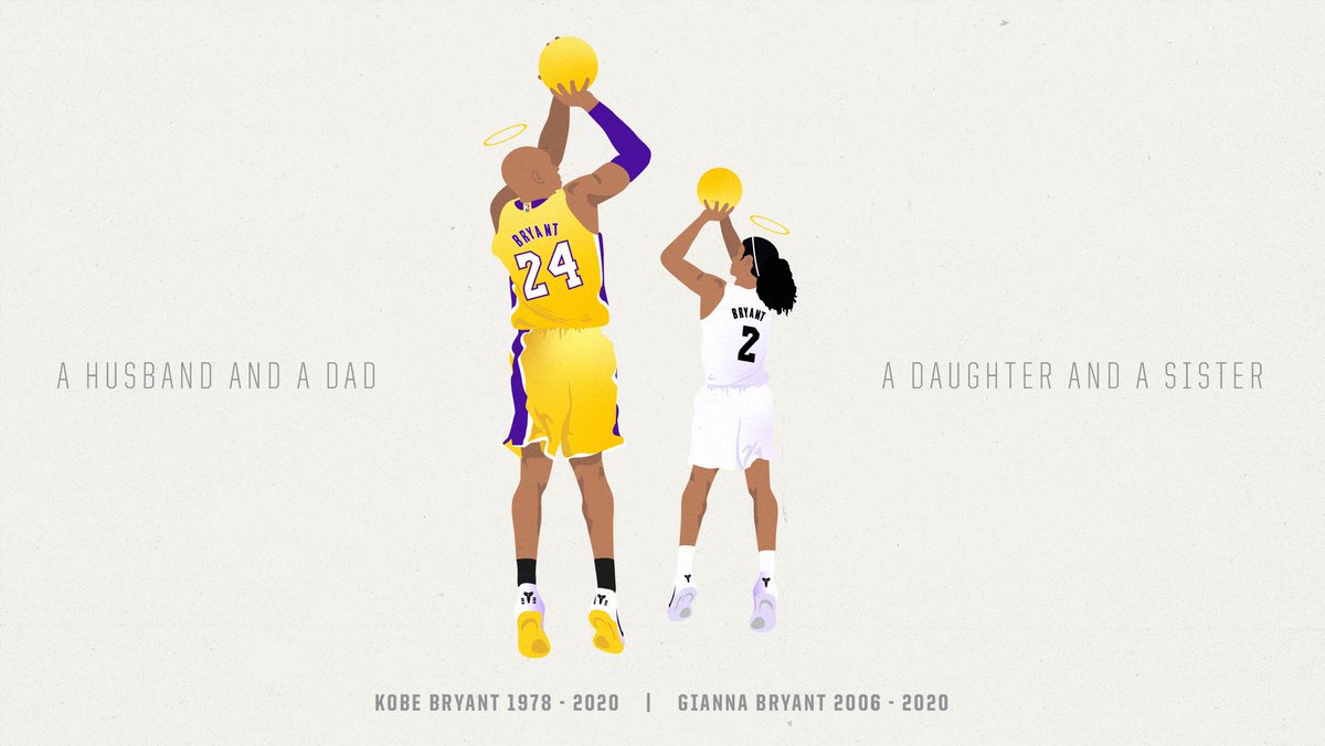 trailblazers's tweet photo. “It's a huge loss for the world, a huge loss for the game of basketball, but most importantly his family. They've gotta deal with that reality of losing a daughter and a sister, a husband and a dad." - @Dame_Lillard https://t.co/CU0oH1VEzf